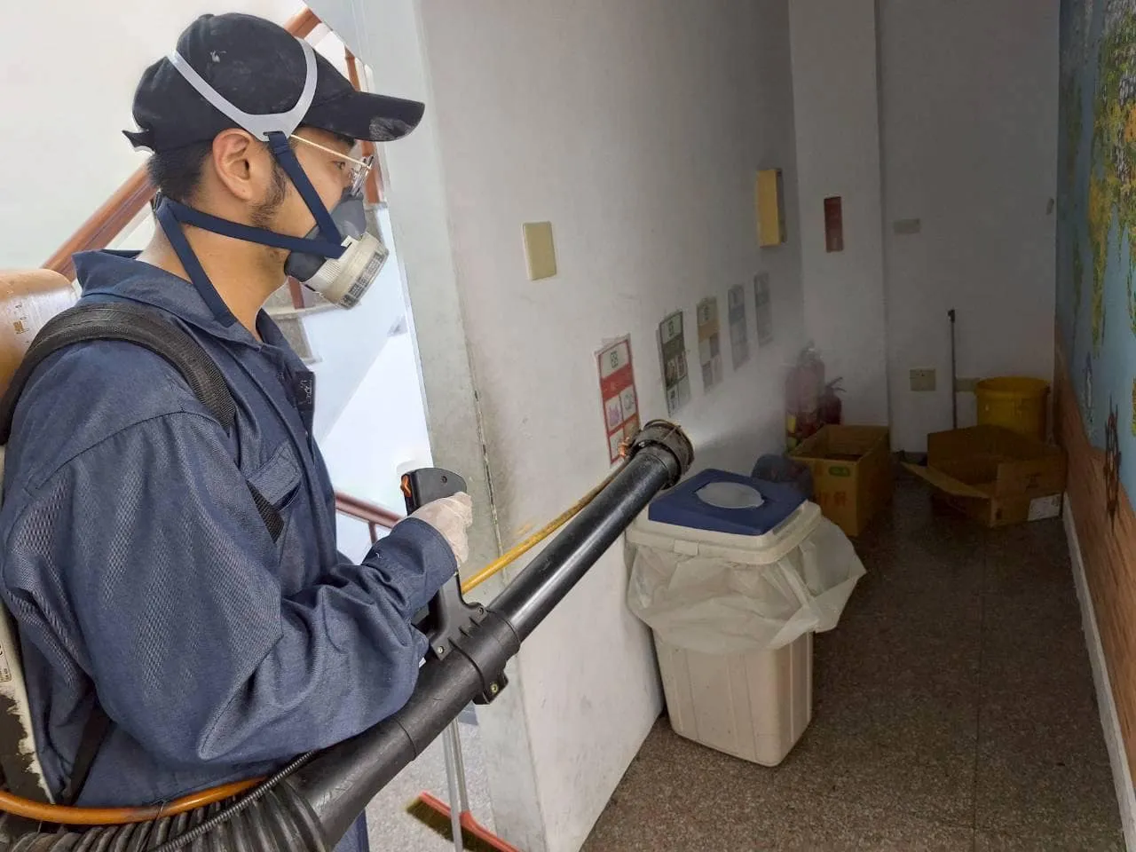 立多祿員工餐廳、宿舍定期環境消毒