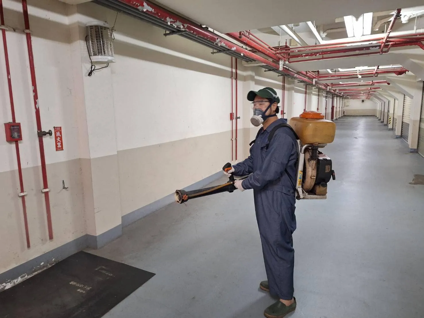 笙園社區車道病媒防治消毒