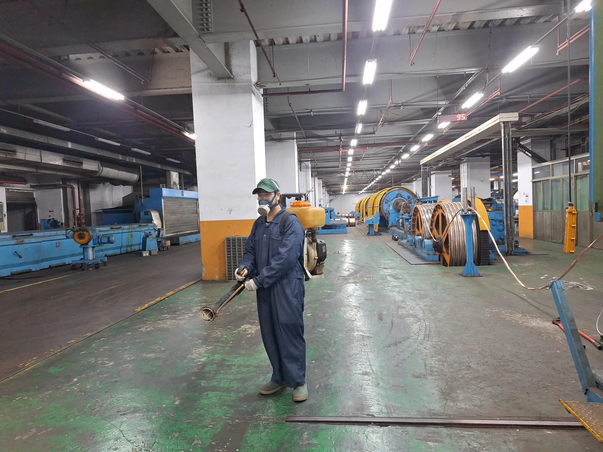 合機電線電纜定期環境消毒