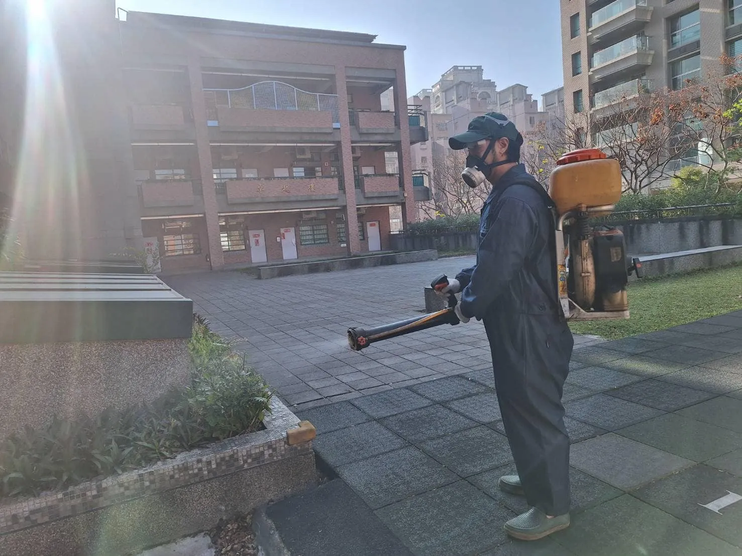 永順國小定期環境消毒