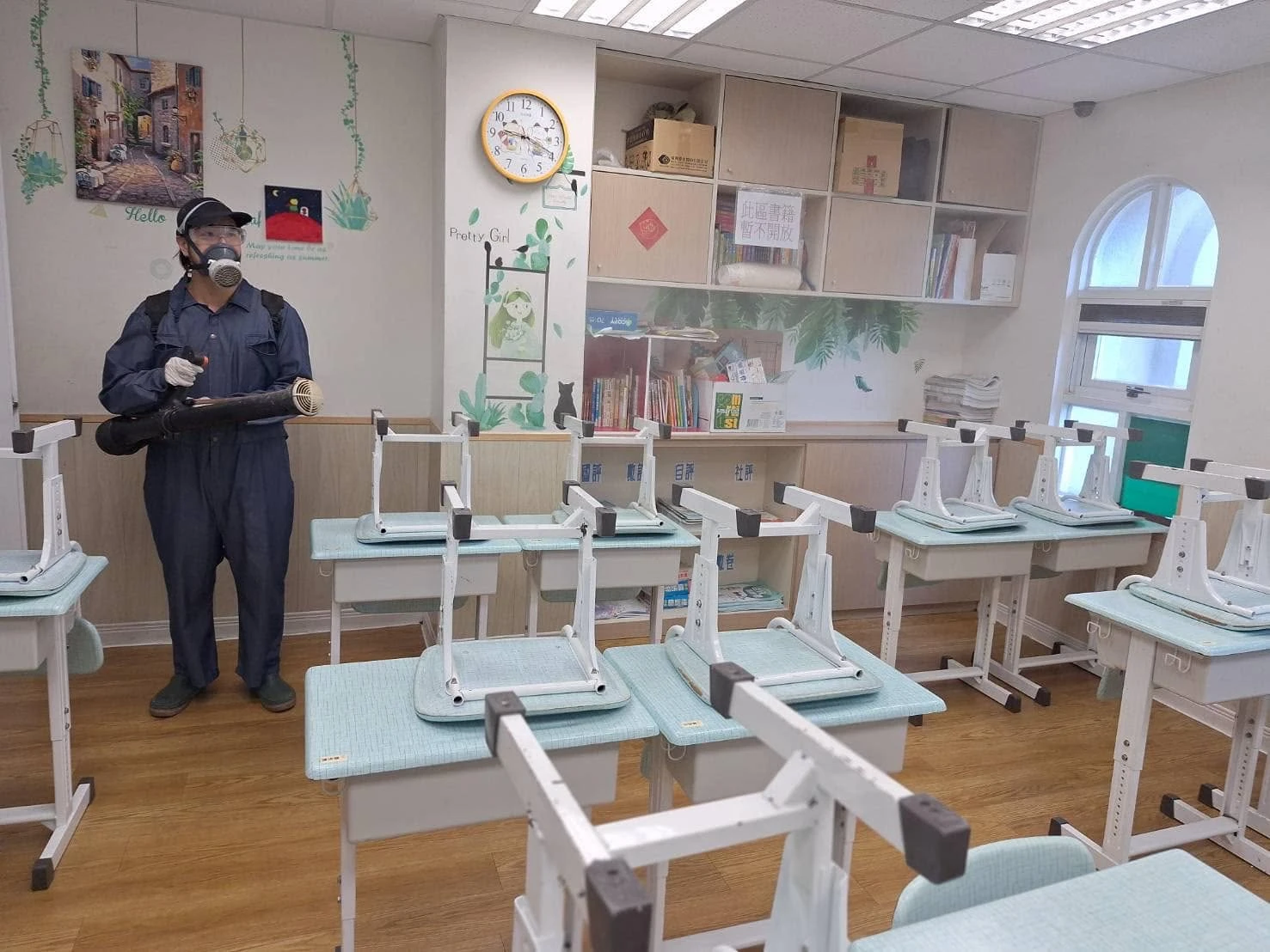 桃園市私立幸福日光幼兒園定期環境消毒