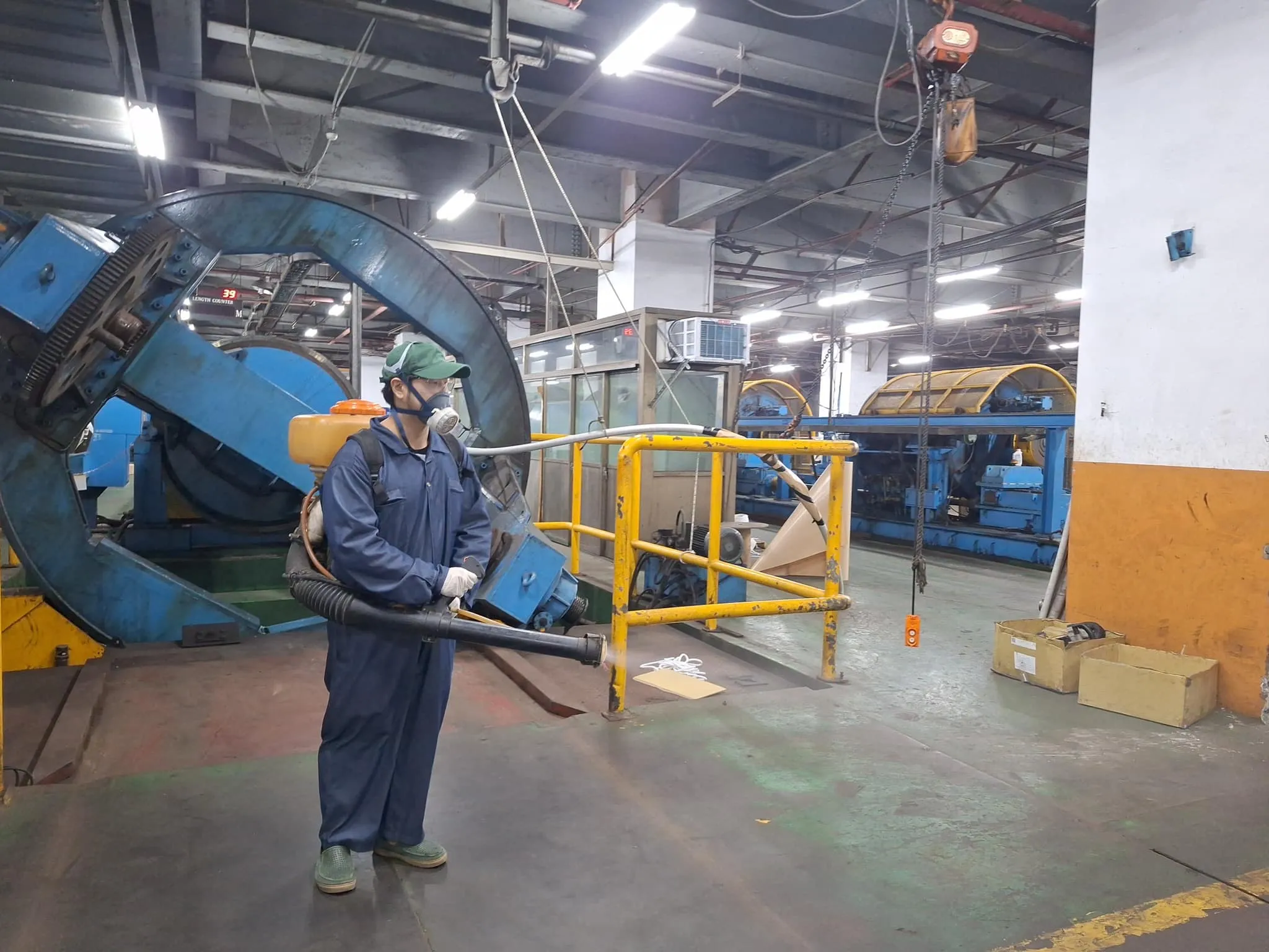 合機電線電纜定期環境消毒