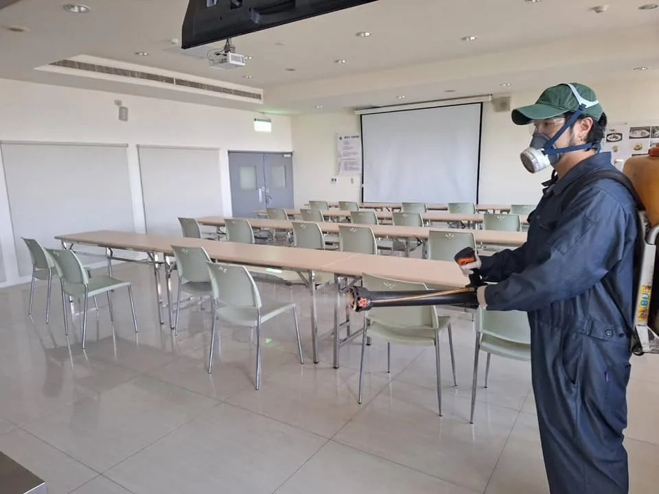 萬能科大烹飪教室定期環境消毒