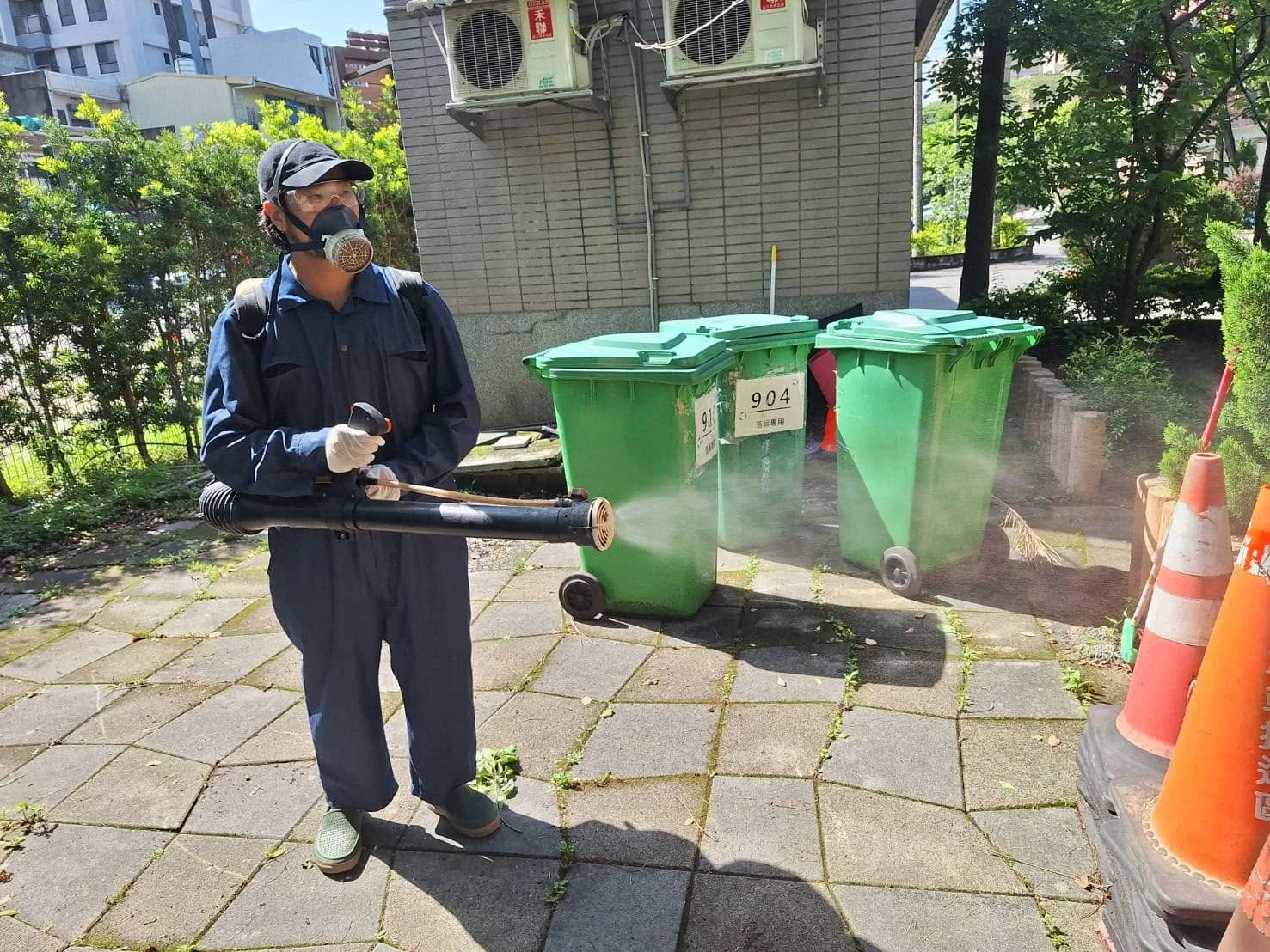 龍潭國中定期環境消毒
