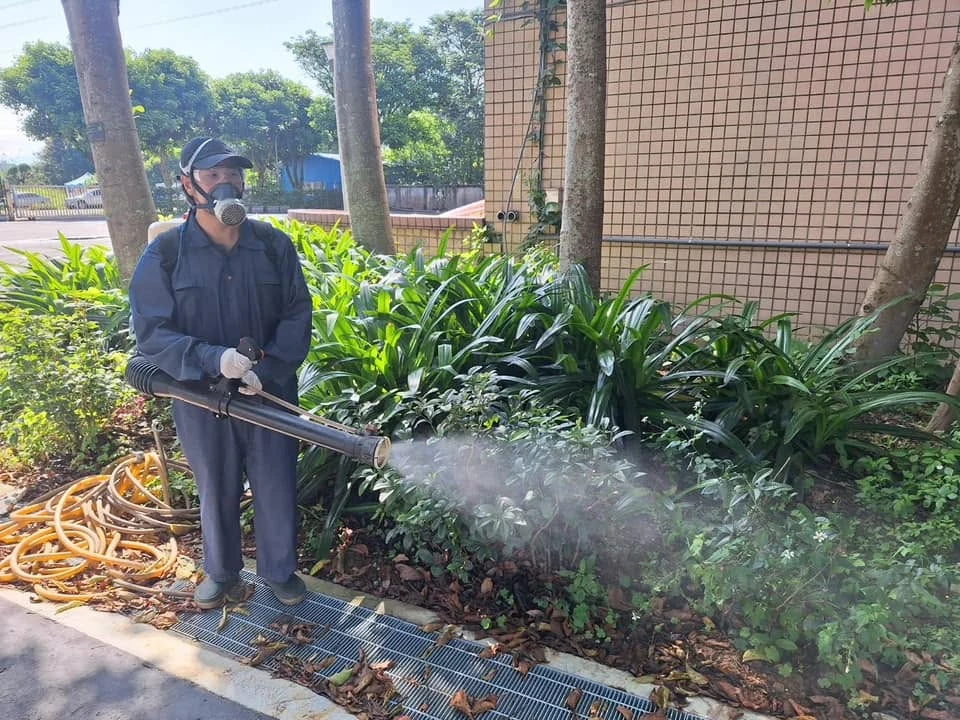 龍潭國中定期環境消毒