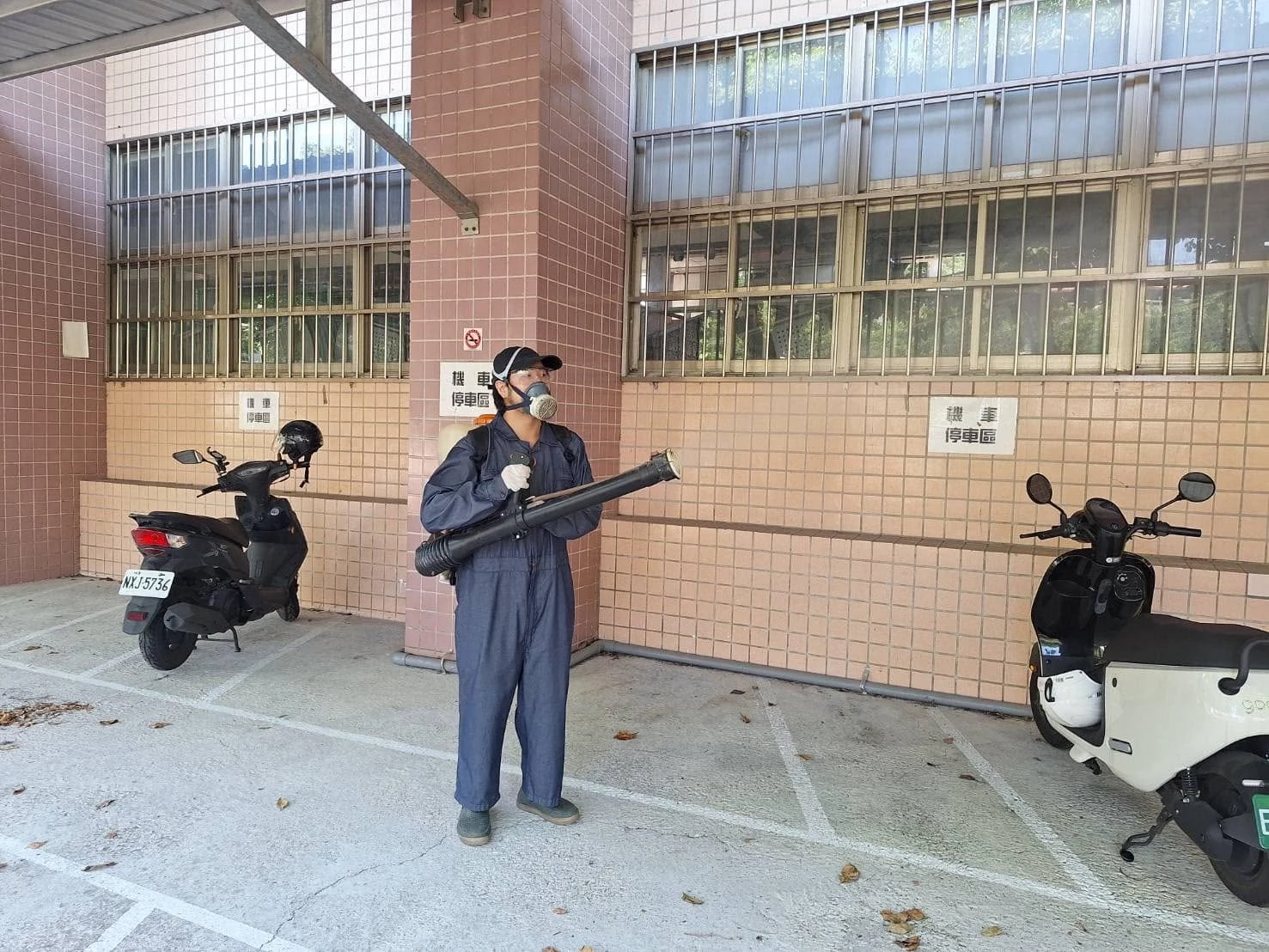 龍潭國中定期環境消毒