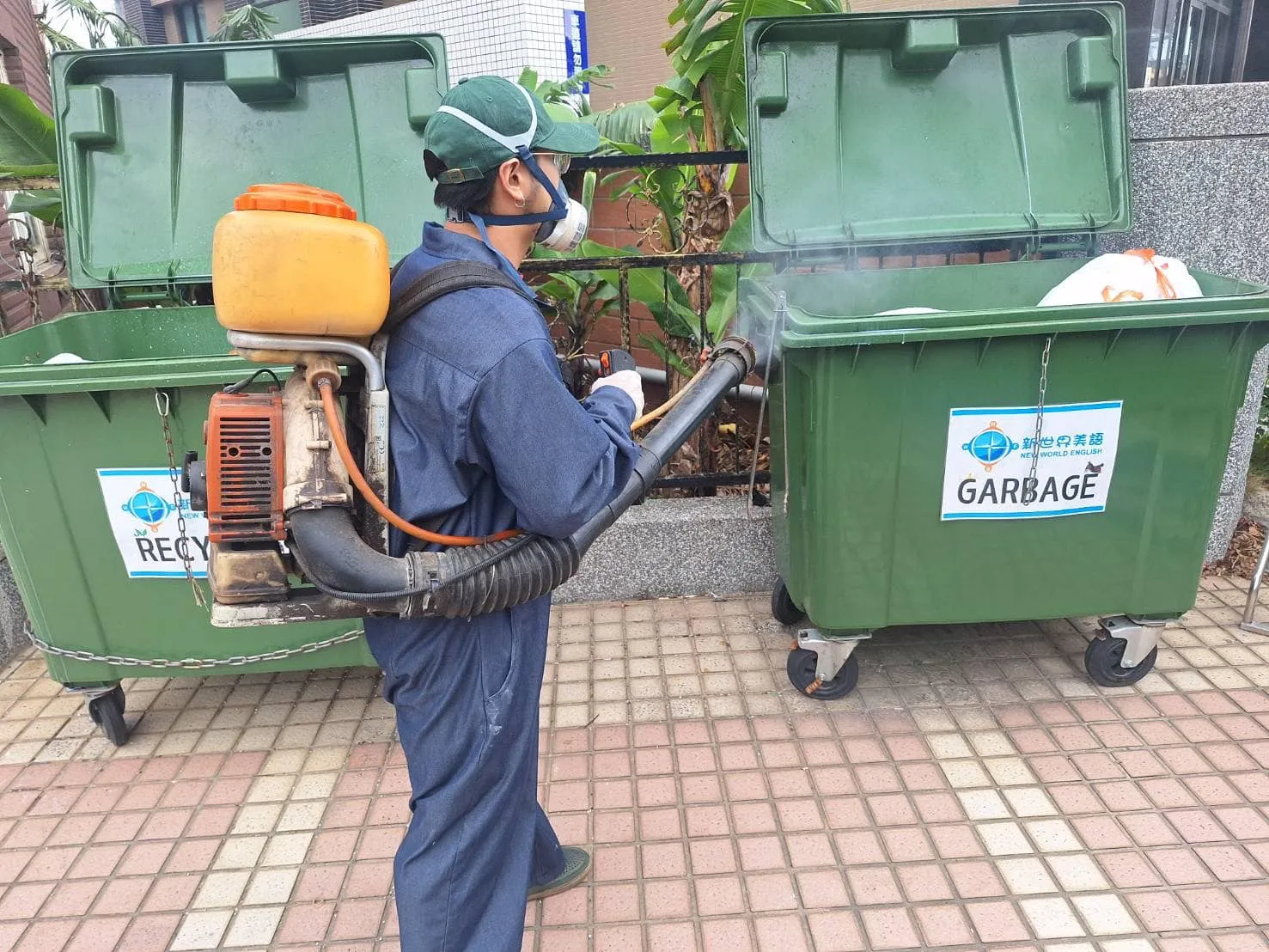 桃園市私立新世界小星星幼兒園環境消毒
