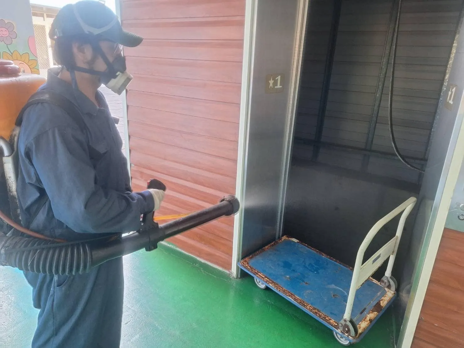 育德兒童之家定期環境消毒