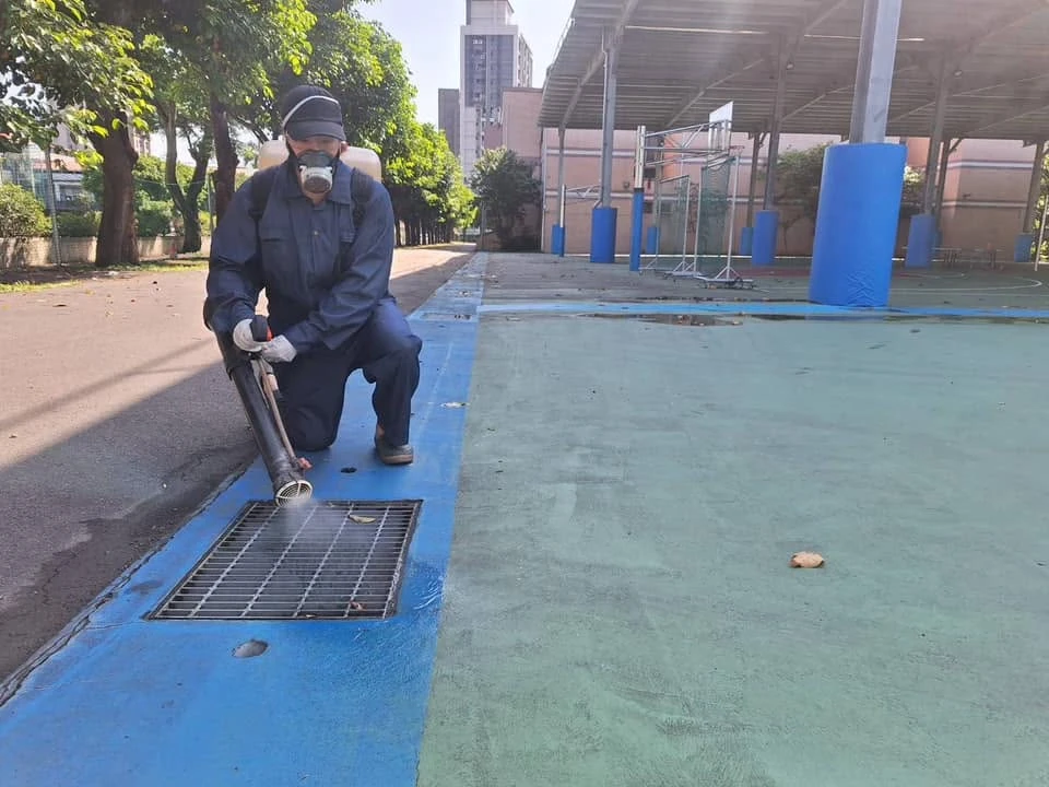 龍潭國中定期環境消毒