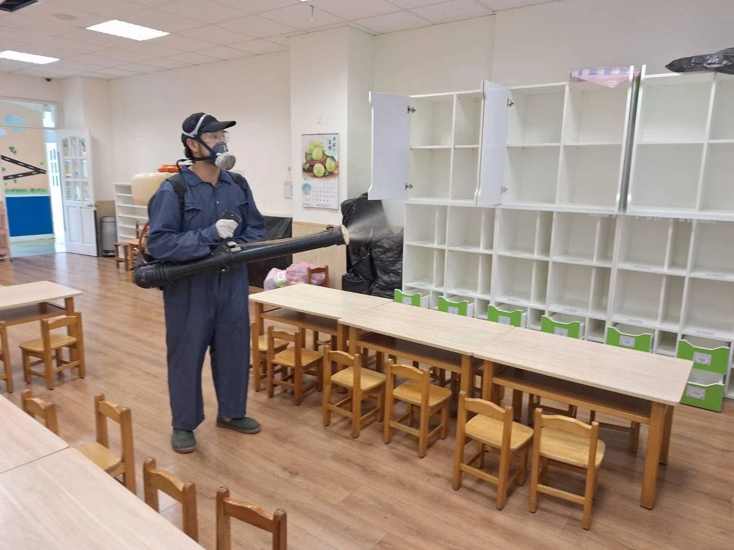 桃園市私立幸福日光幼兒園定期環境消毒