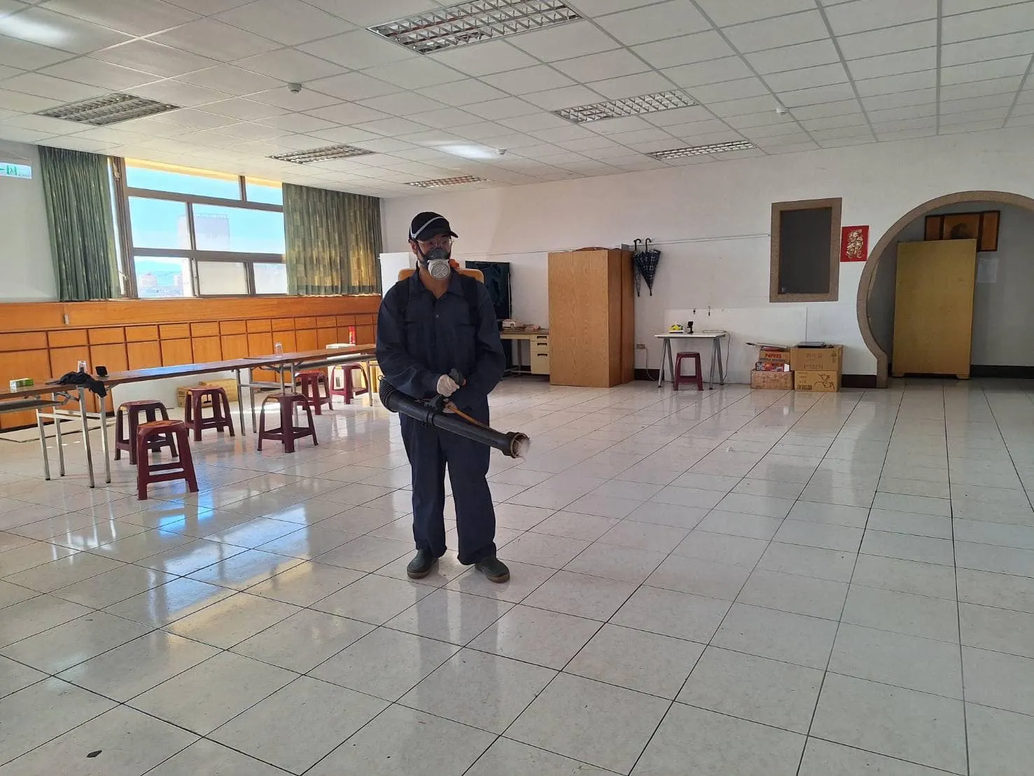 立多祿員工餐廳、宿舍定期環境消毒
