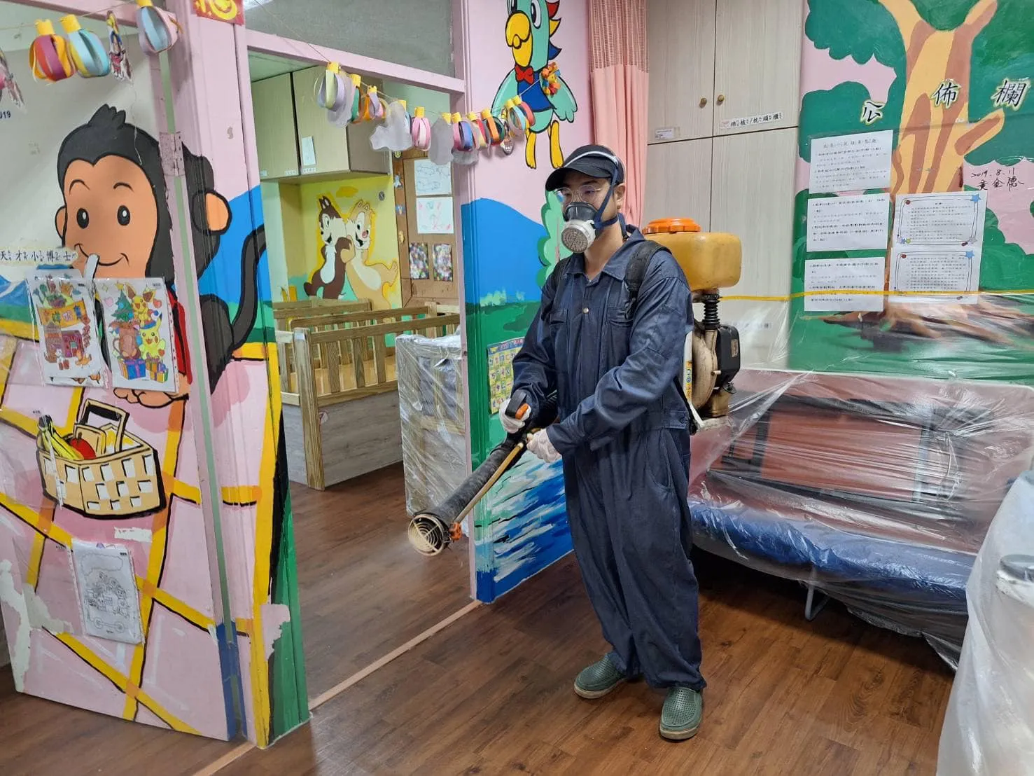 育德兒童之家環境消毒