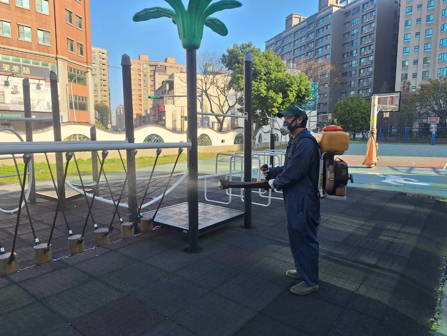 永順國小定期環境消毒