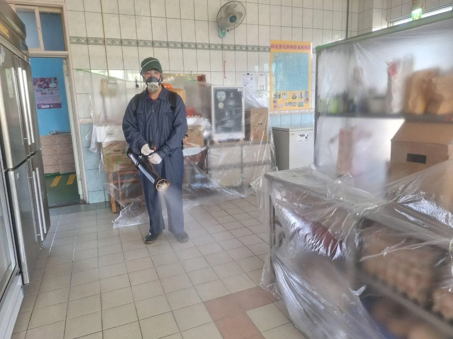 育德兒童之家定期環境消毒