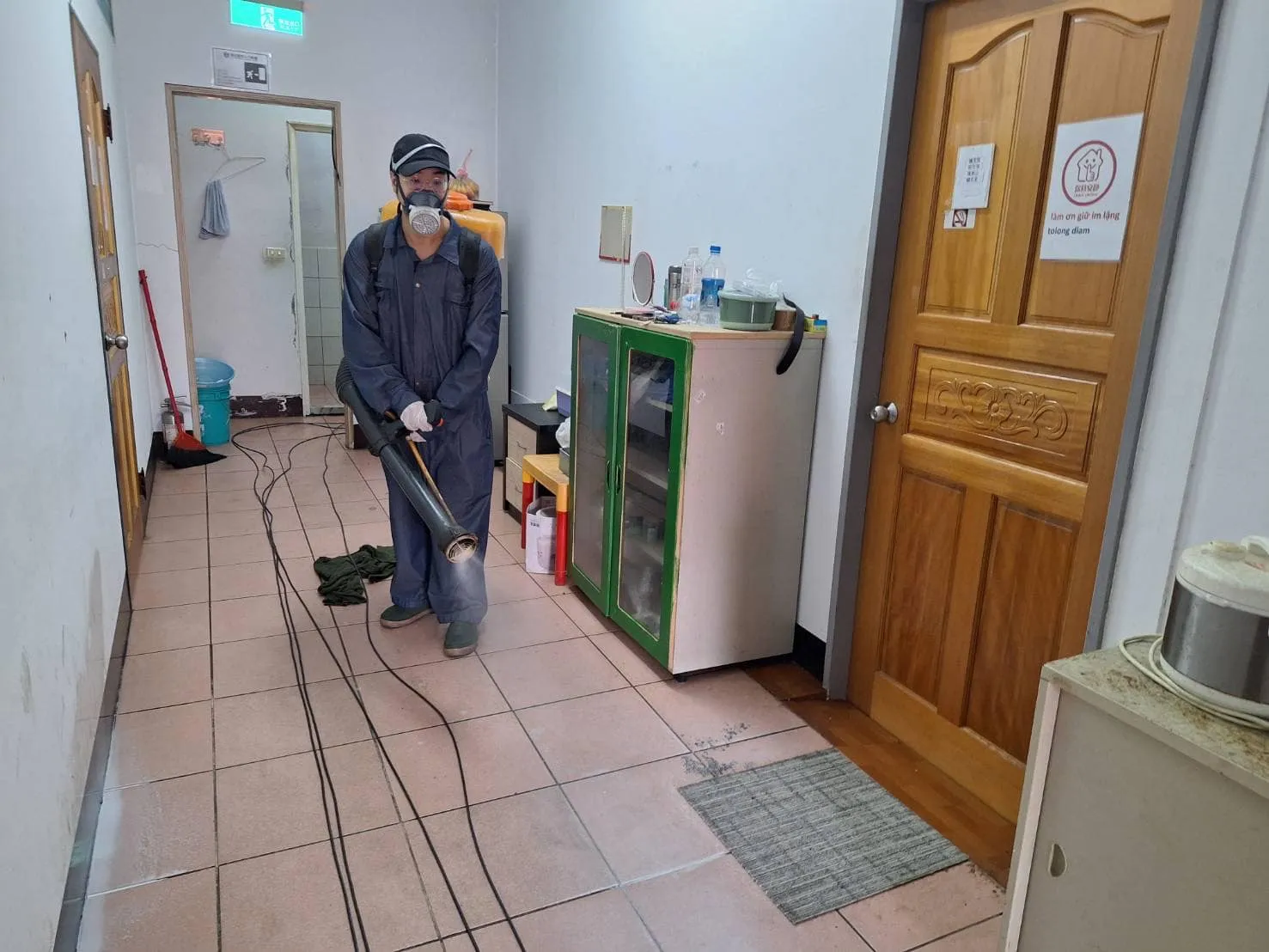 立多祿員工餐廳、宿舍定期環境消毒