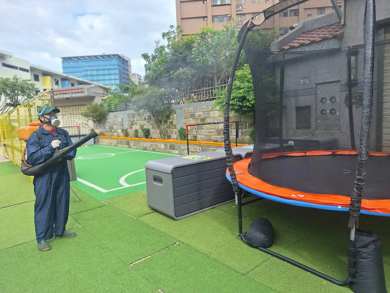 桃園市私立新世界小星星幼兒園環境消毒