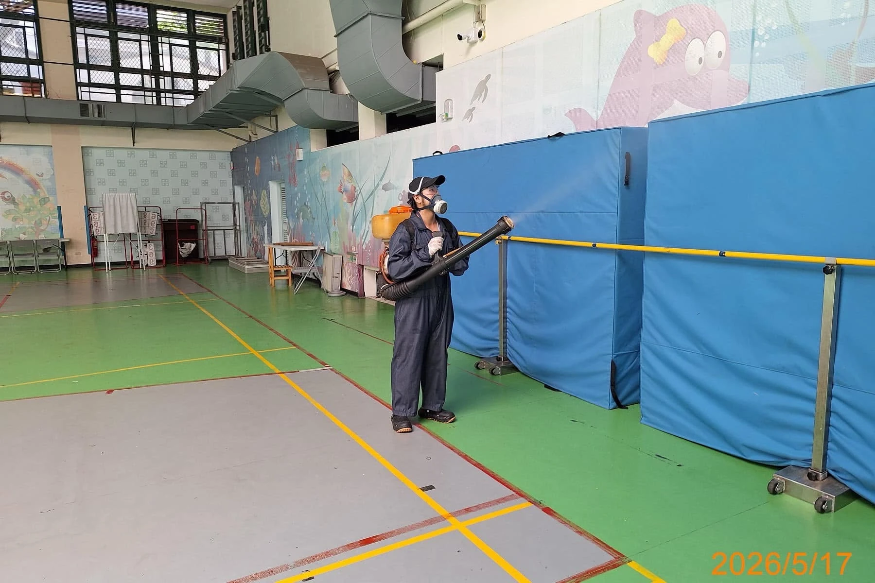 永順國小定期環境消毒