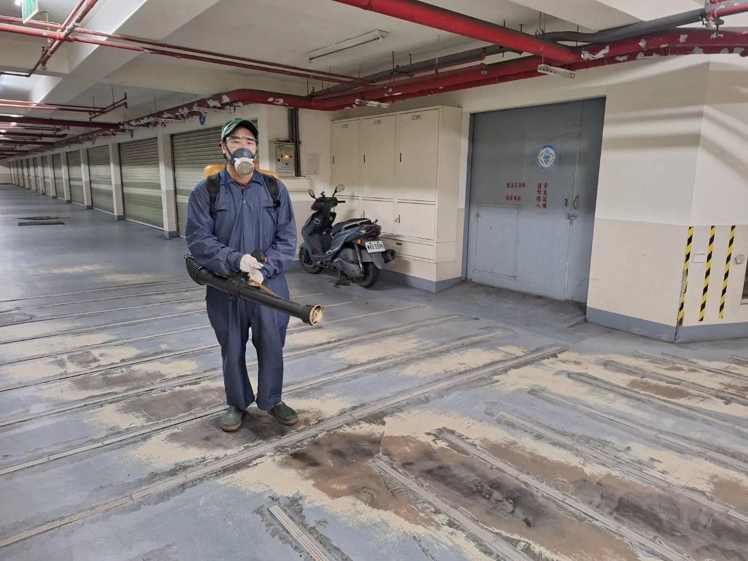 笙園社區車道病媒防治消毒