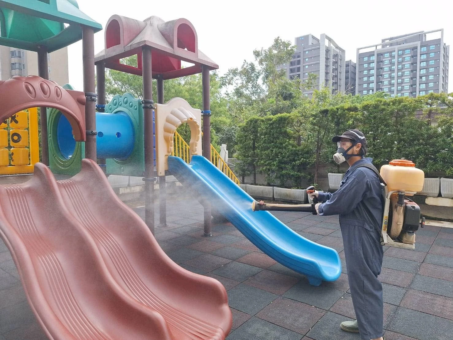 桃園市私立幸福日光幼兒園定期環境消毒