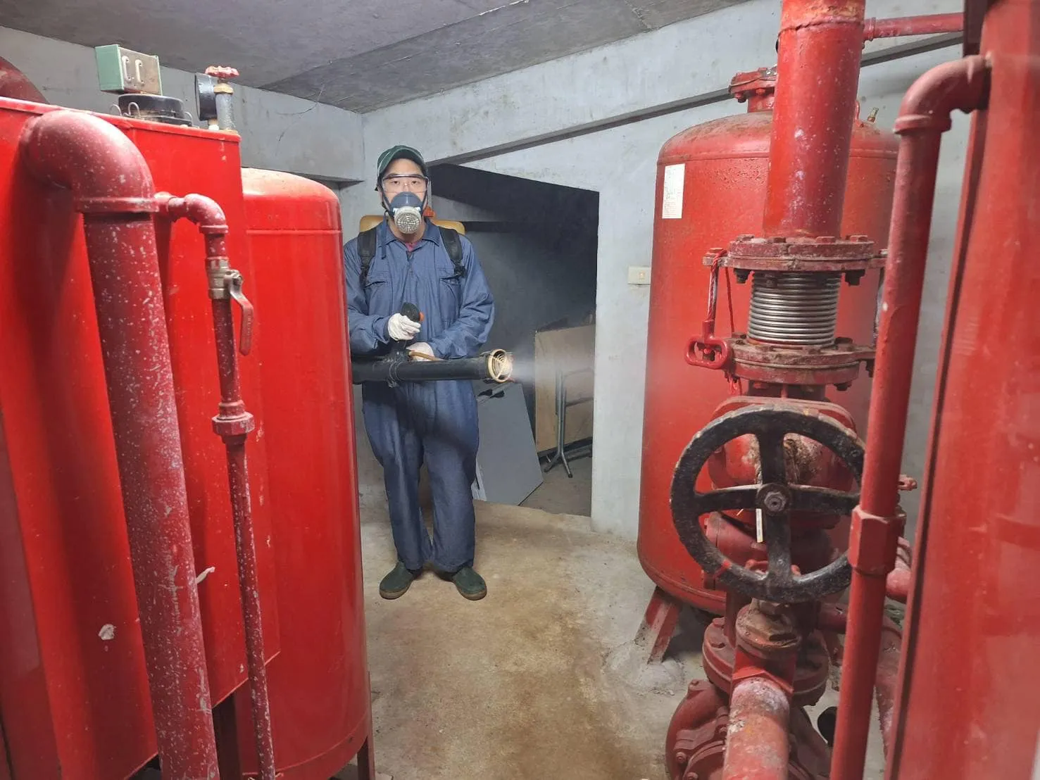 笙園社區車道病媒防治消毒