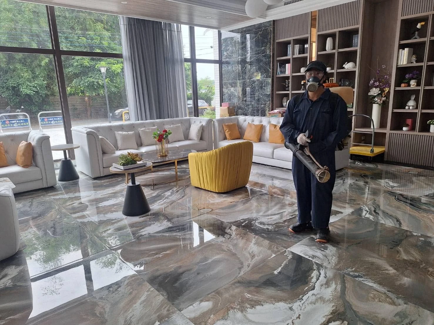 綠景苑社區環境消毒