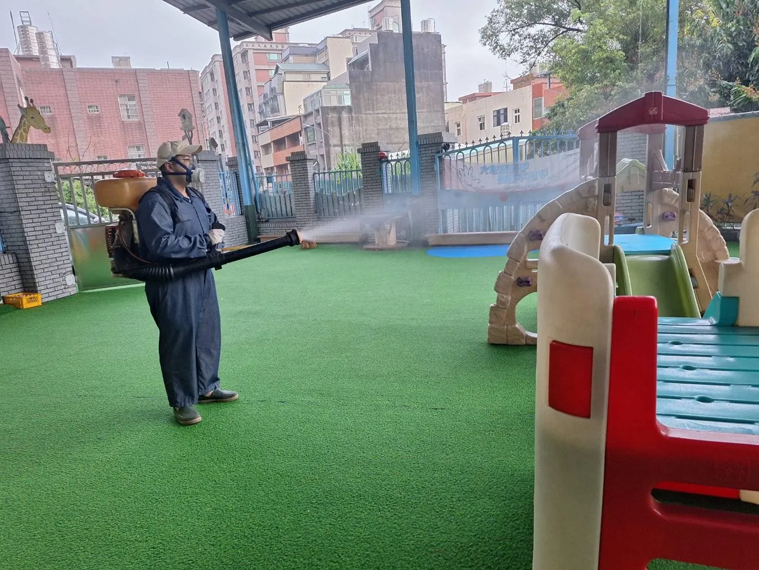 小朋友每天生活的地方你放心嗎？小天使幼兒園環境消毒
