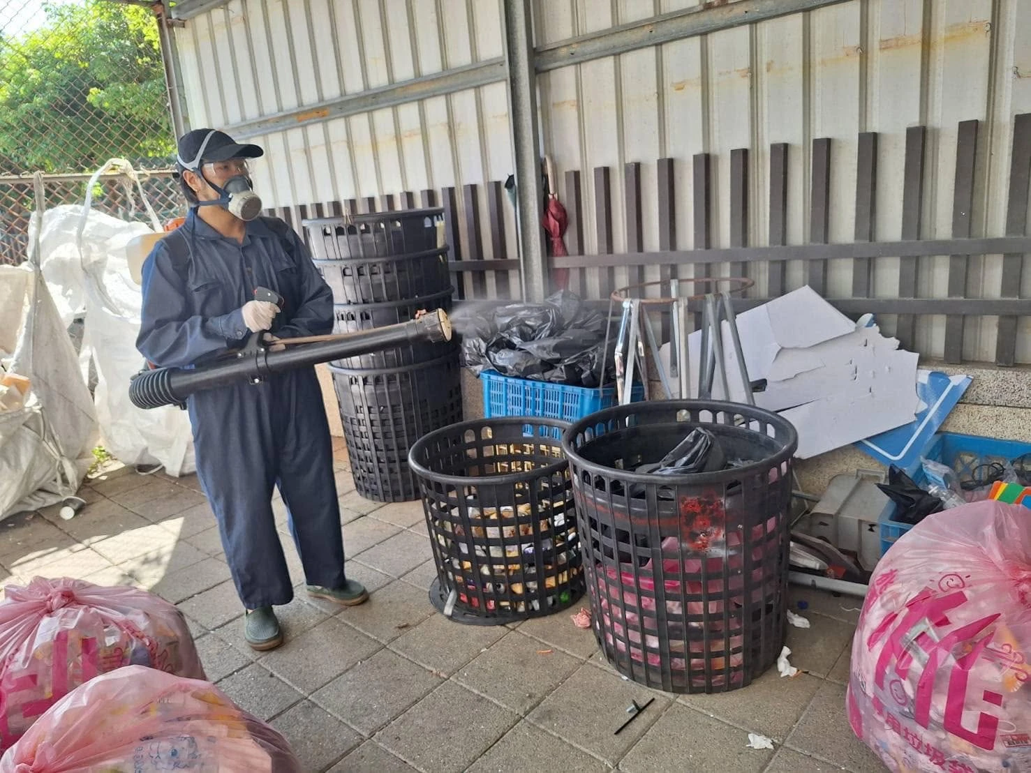 龍潭國中定期環境消毒