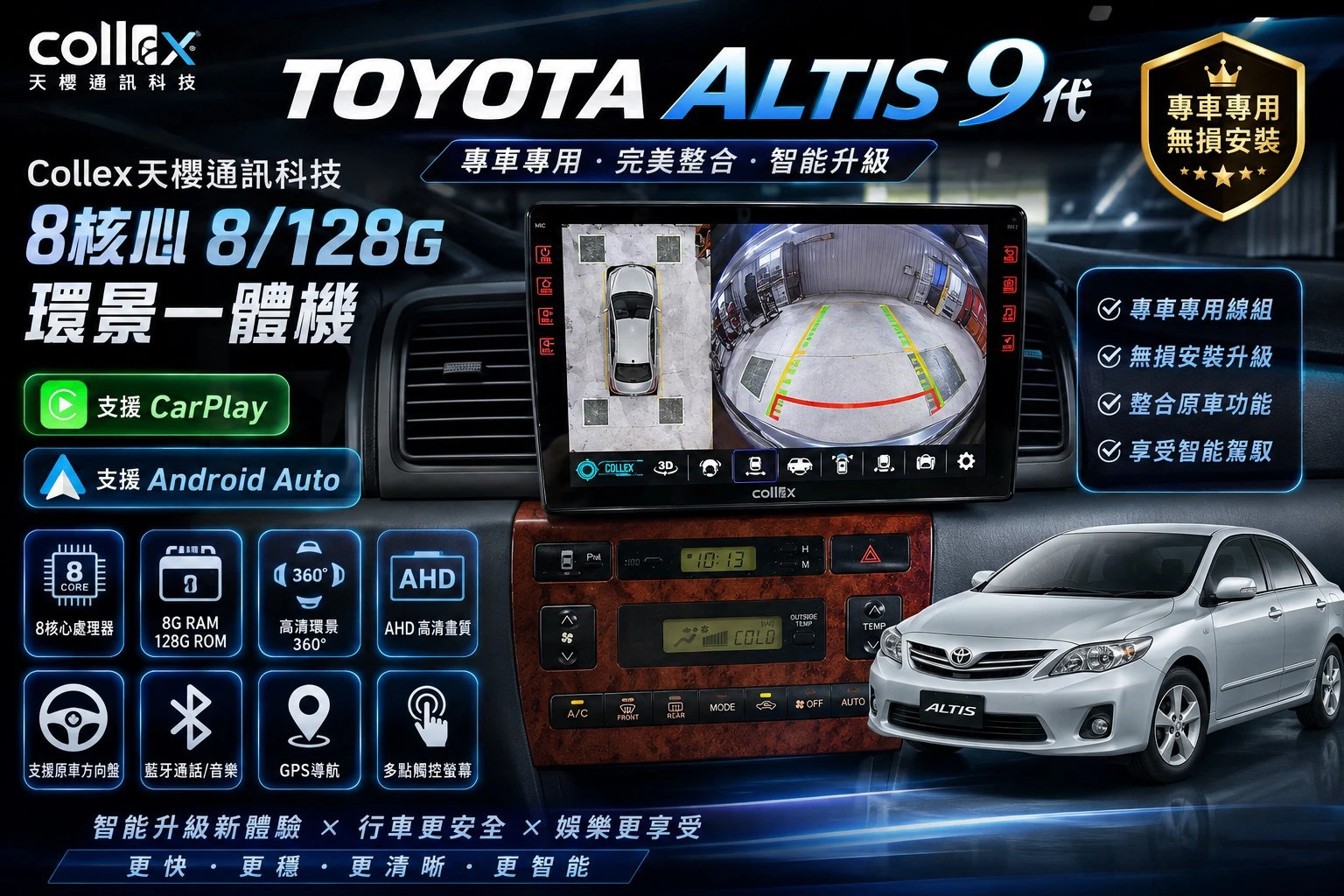 TOYOTA ALTIS9代 環景一體機