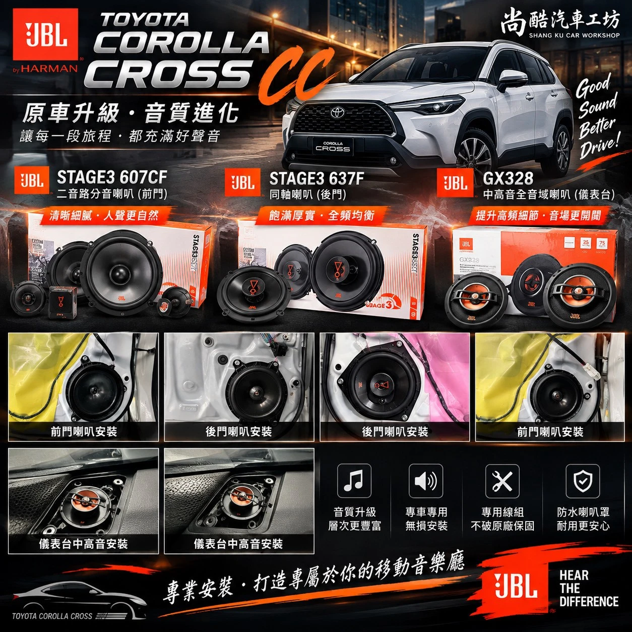 2020 TOYOTA CROSS CC 全車JBL音響系統升級