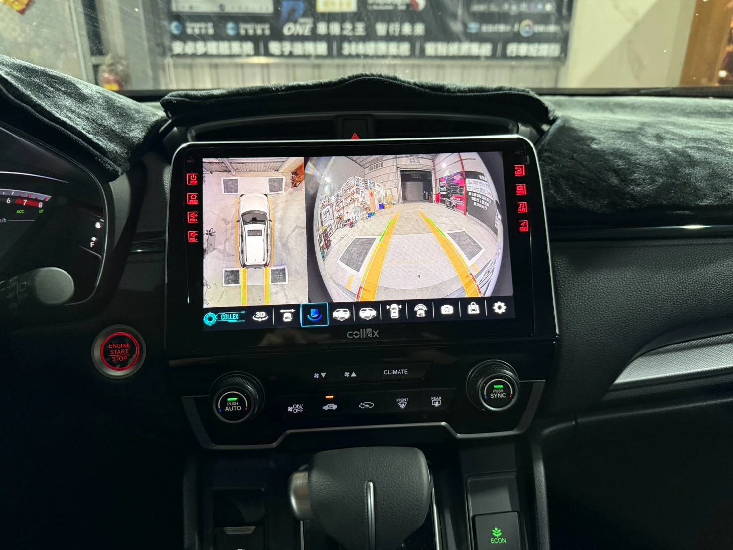 2019 HONDA CRV5 環景一體機，原車右側盲區鏡頭 一樣保留