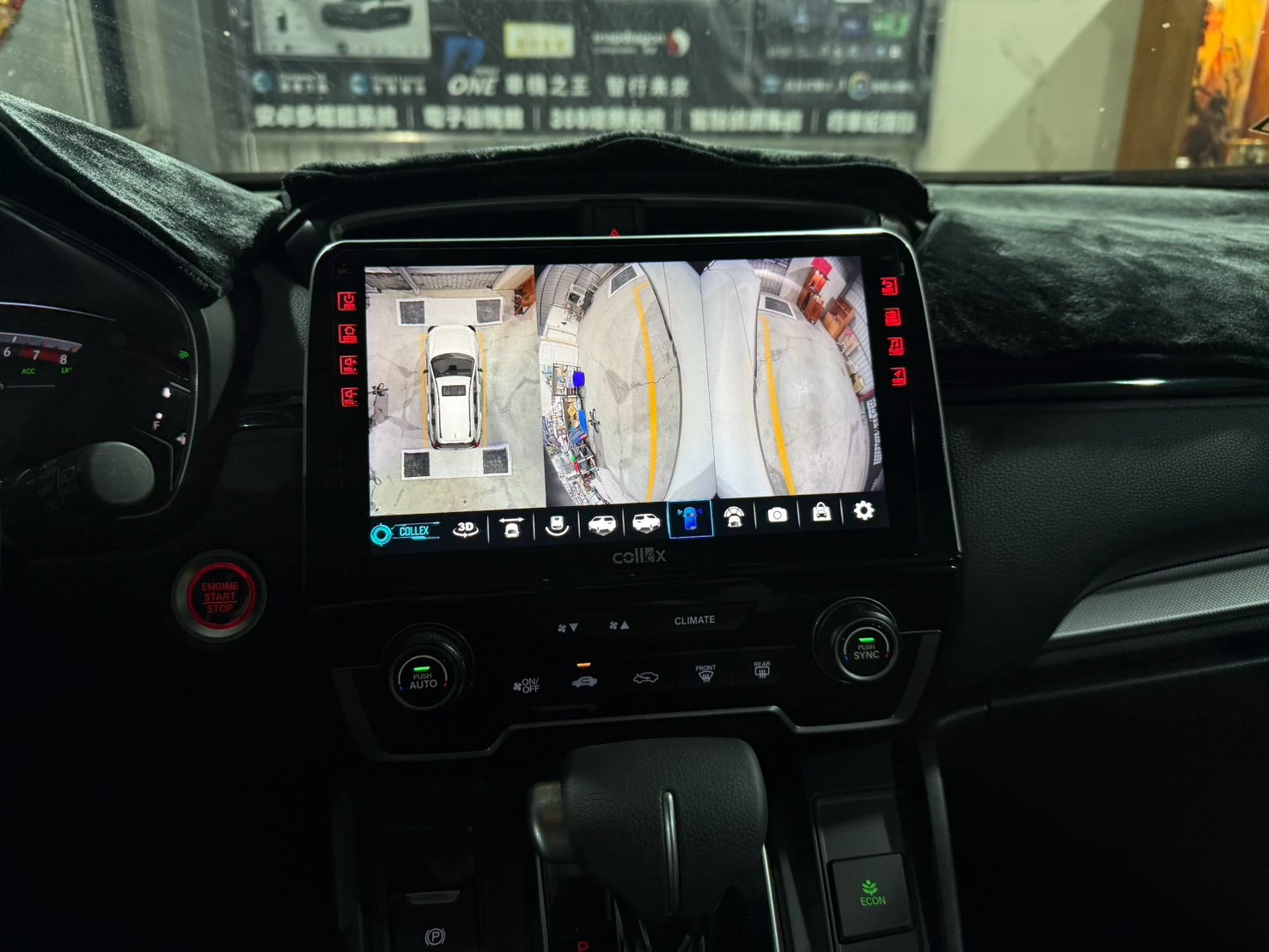 2019 HONDA CRV5 環景一體機，原車右側盲區鏡頭 一樣保留
