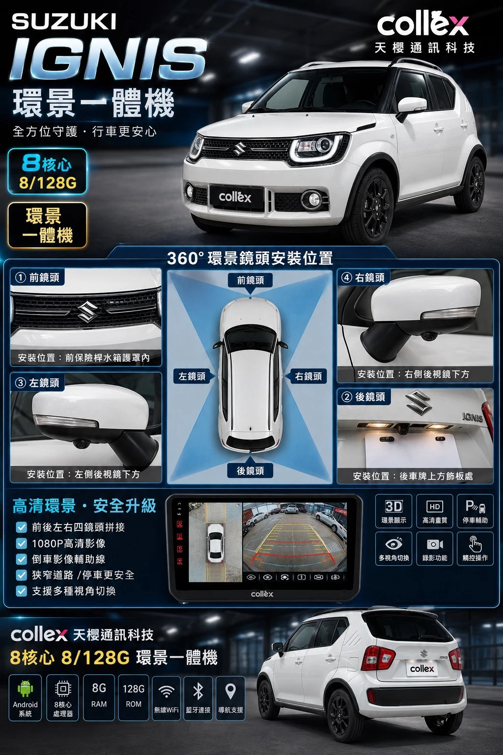 2020 SUZUKI Ignis 8核心 8/128G 環景一體機