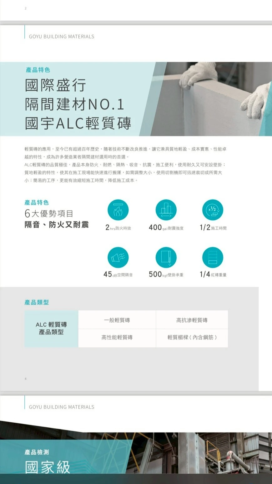國宇ALC輕質白磚