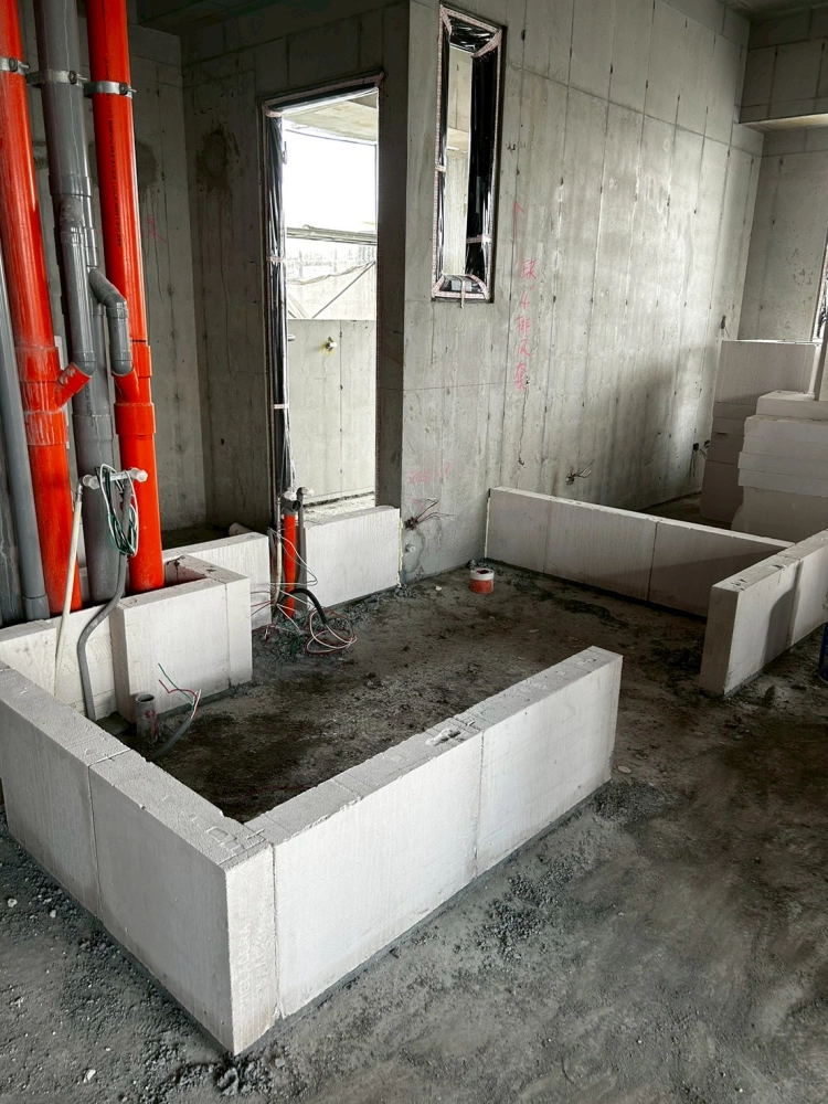 雲林斗南 合總建設-建案白磚隔間工程