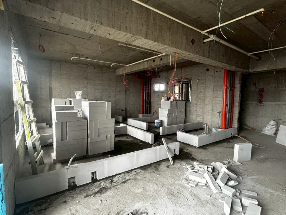 台南歸仁 達麗世界仁-建案白磚隔間