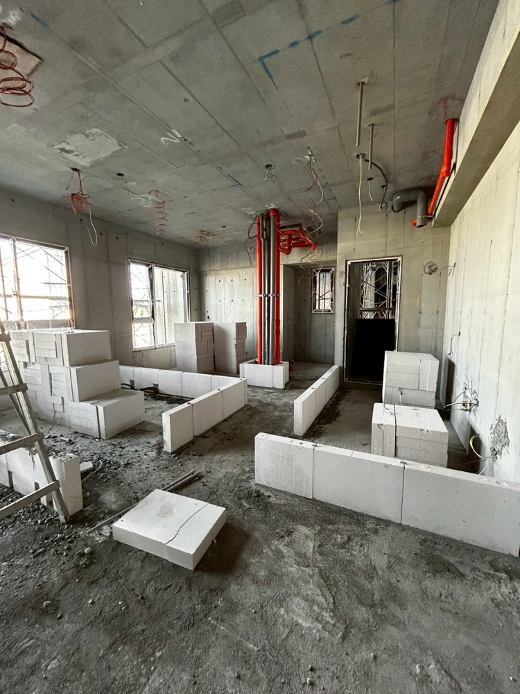 雲林斗南 合總建設-建案白磚隔間工程