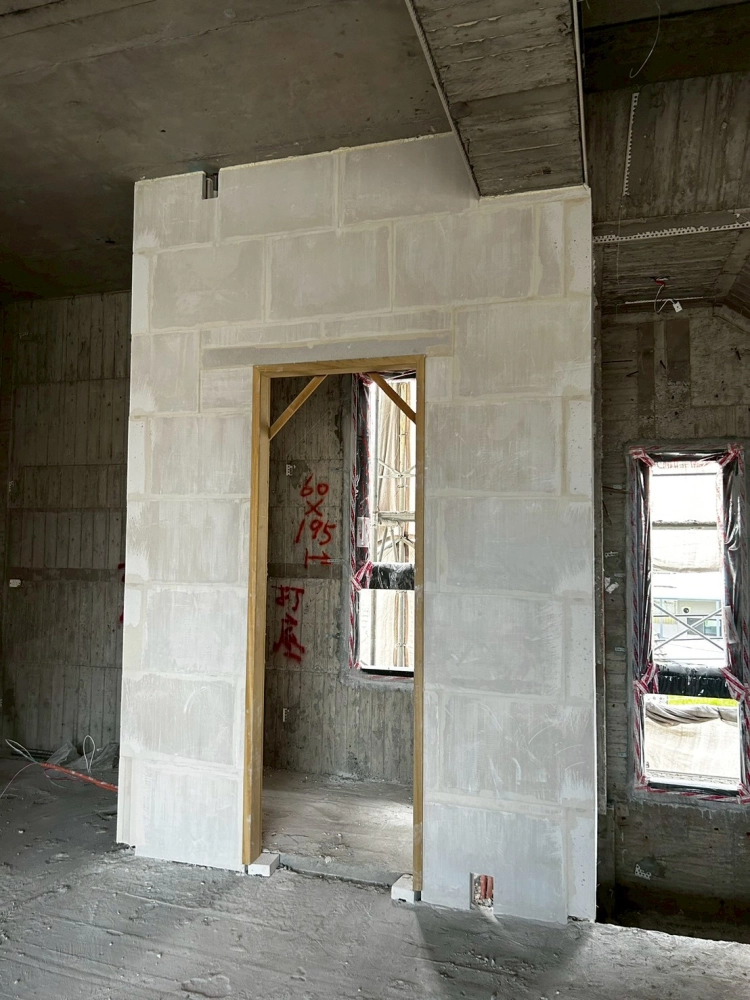 台南大灣-透天石膏磚隔間