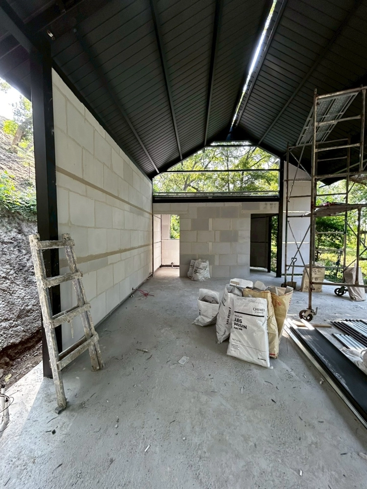 苗栗苑裡 LV莊園-白磚隔間工程