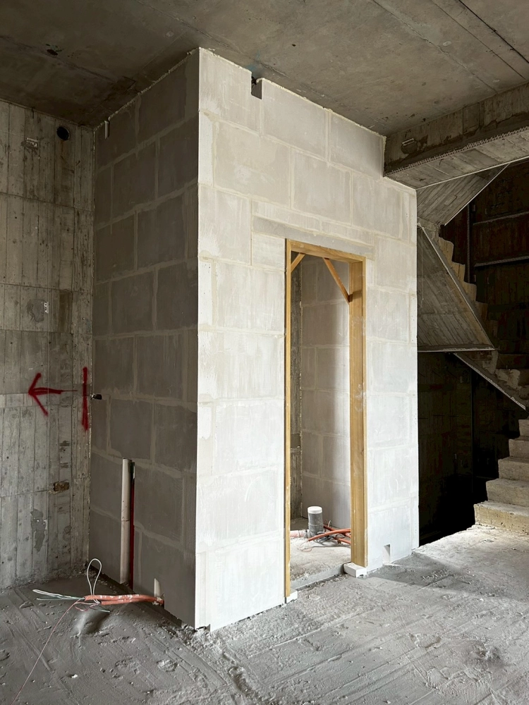 台南大灣-透天石膏磚隔間