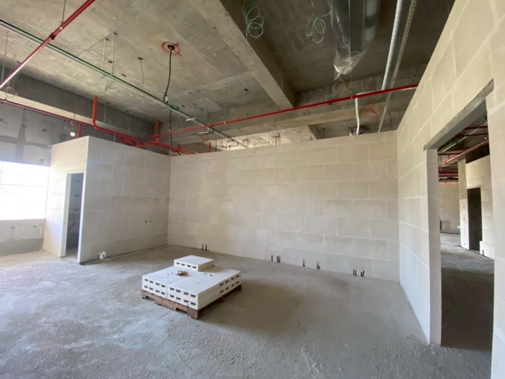 台南東區安養院-石膏磚隔間工程