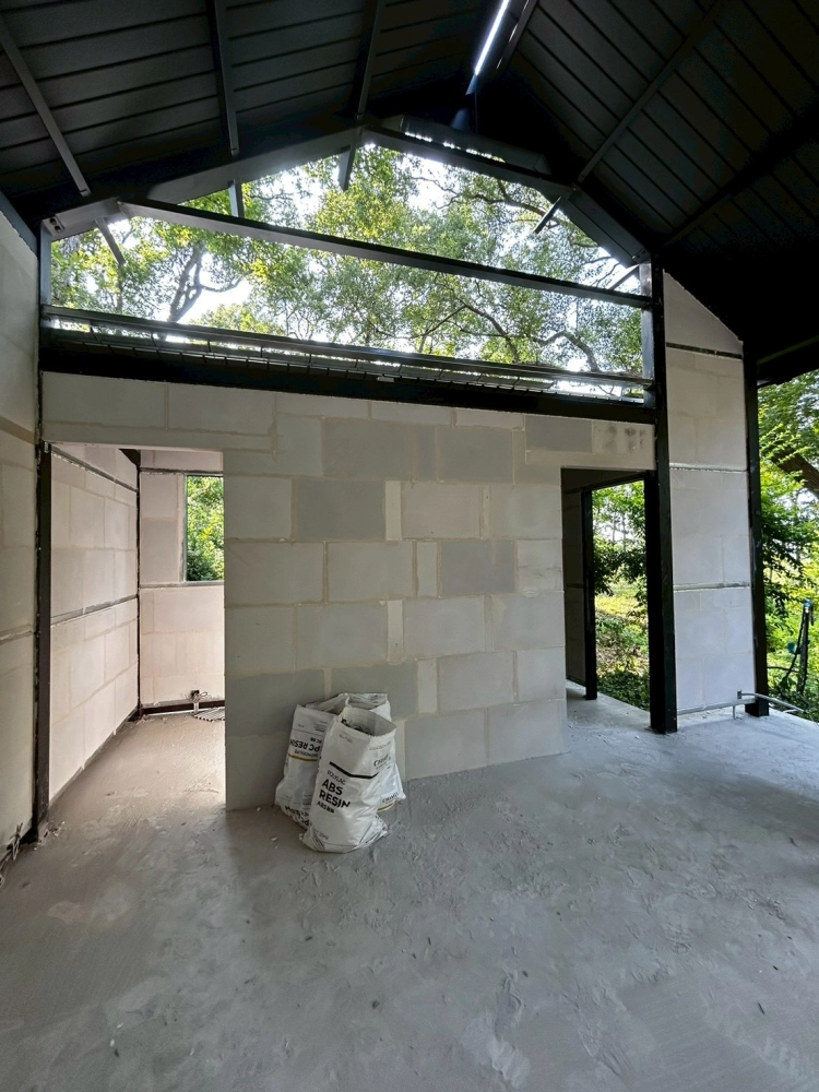 苗栗苑裡 LV莊園-白磚隔間工程