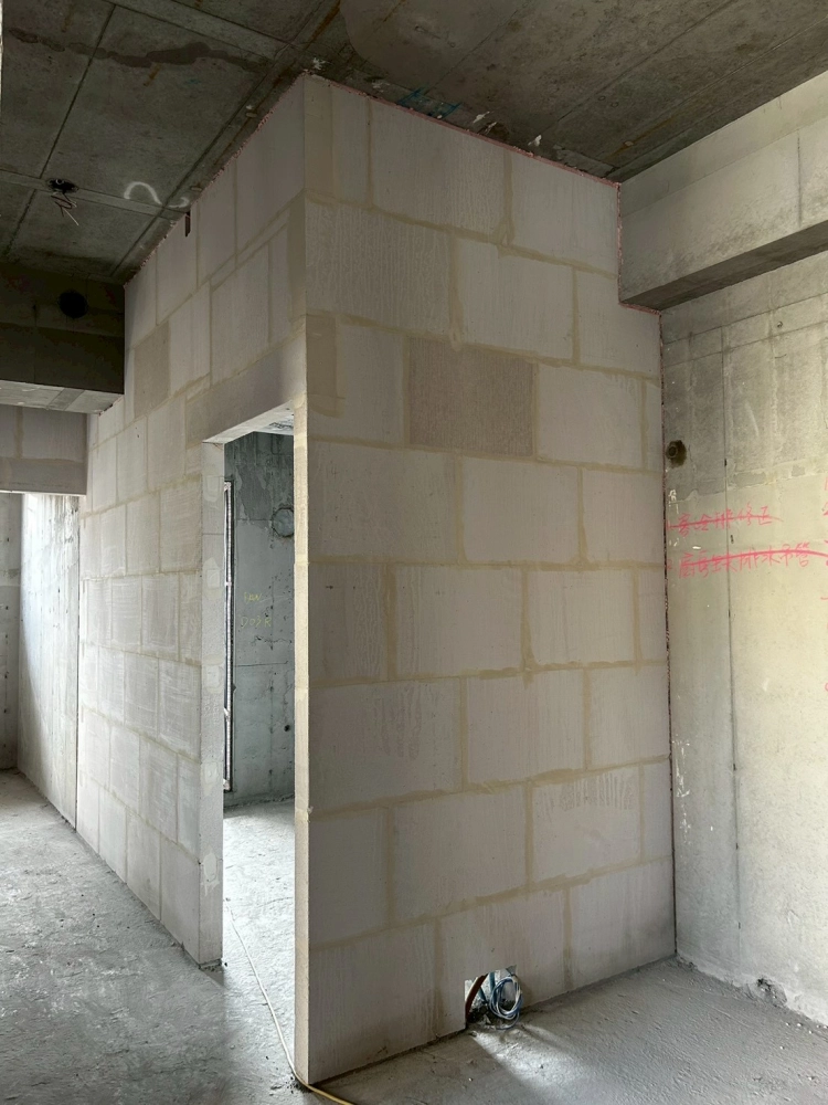 雲林斗南 合總建設-建案白磚隔間工程