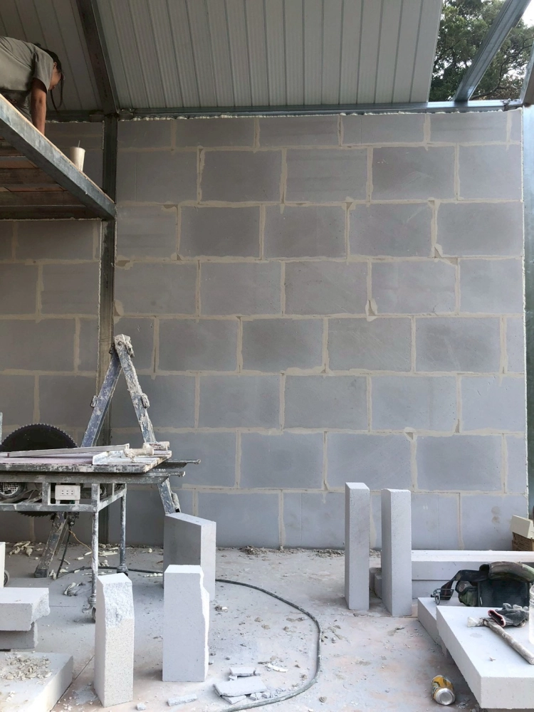 新竹芎林-民宅輕質白磚隔間