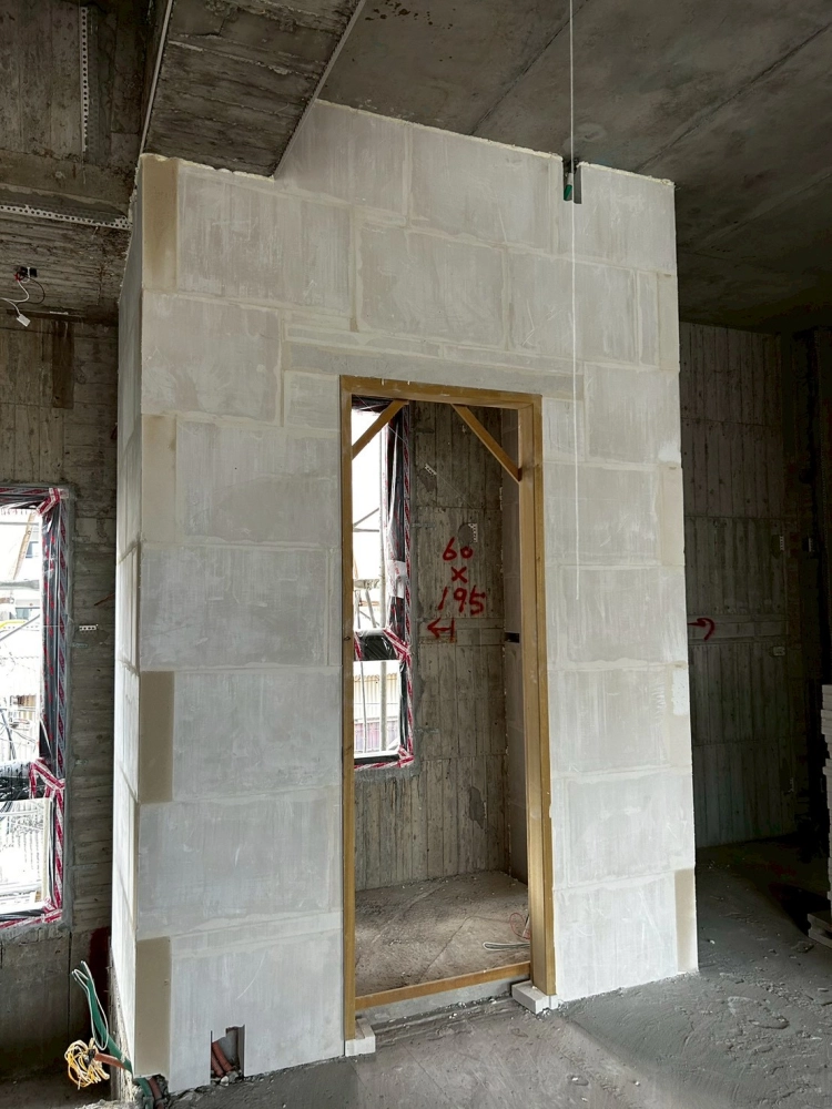 台南大灣-透天石膏磚隔間