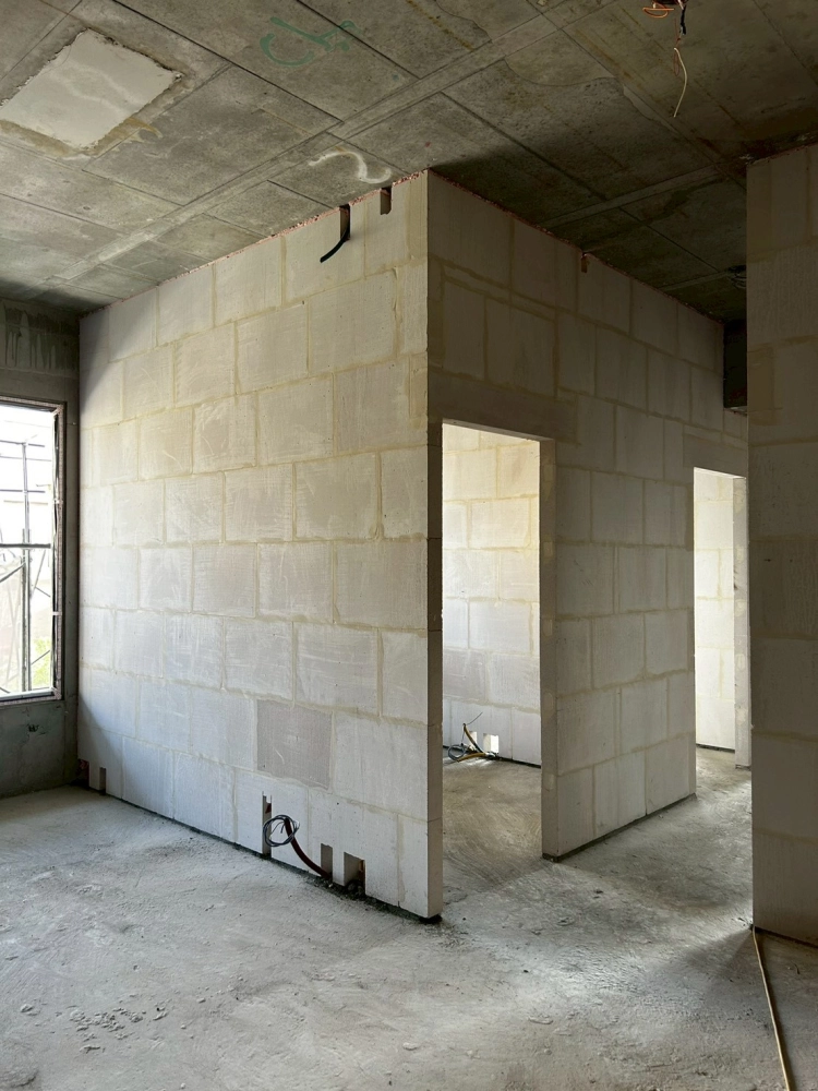 雲林斗南 合總建設-建案白磚隔間工程