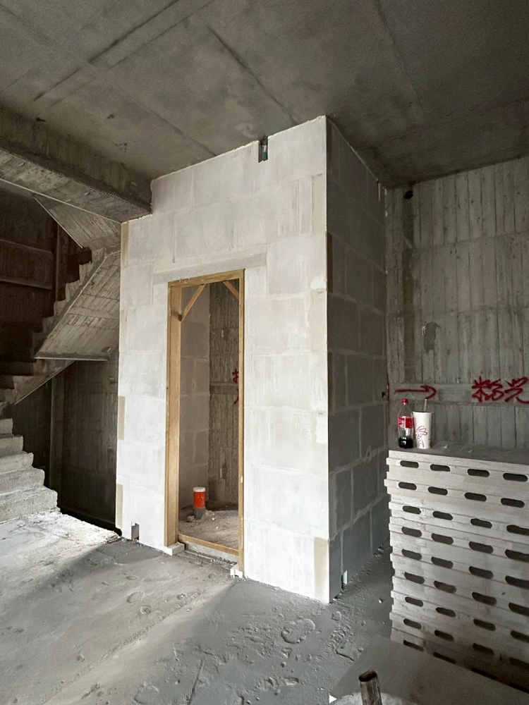 台南大灣-透天石膏磚隔間