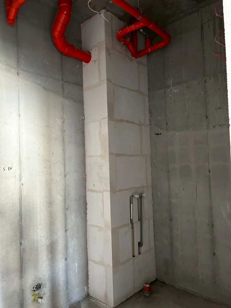 雲林斗南 合總建設-建案白磚隔間工程