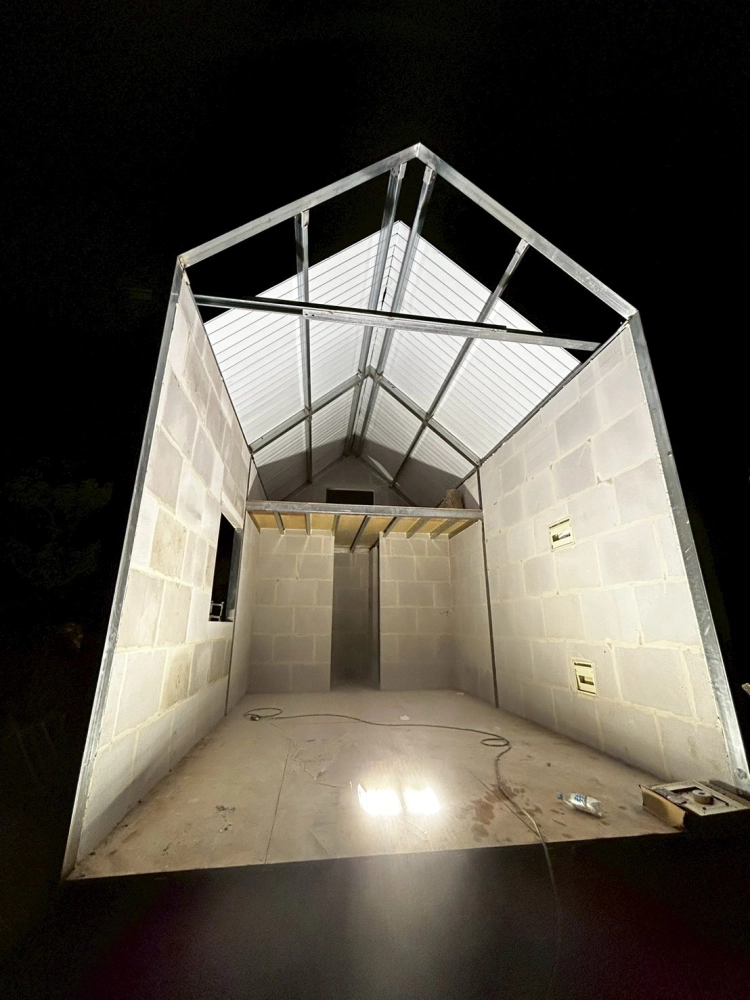 新竹芎林-民宅輕質白磚隔間