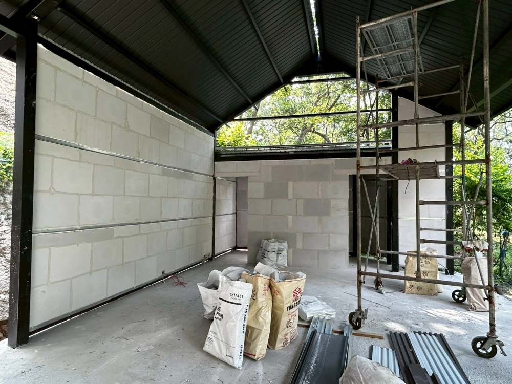 苗栗苑裡 LV莊園-白磚隔間工程