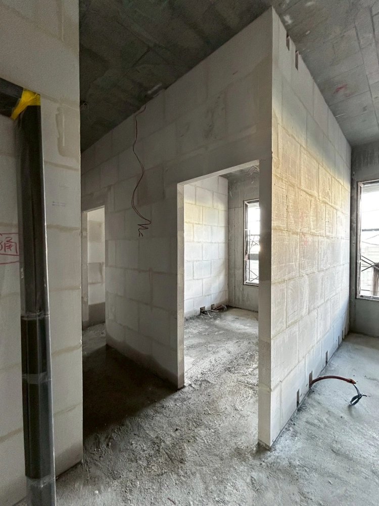 雲林斗南 合總建設-建案白磚隔間工程